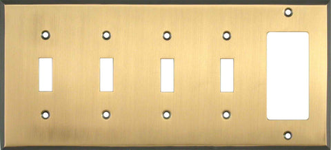 Antique Brass with Black Border