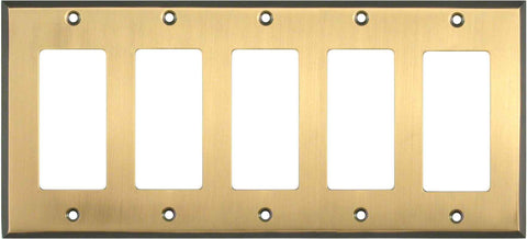 Antique Brass with Black Border