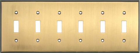 Antique Brass with Black Border