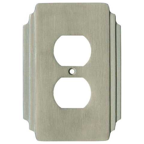 Art Deco Miami Beach Satin Nickel - Outlet Covers
