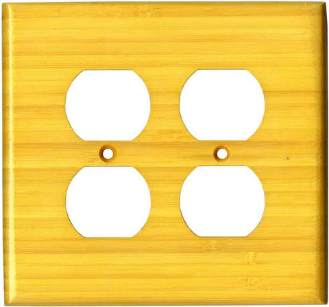 Bamboo Evening Glow Yellow - Single Toggle Switch Plates