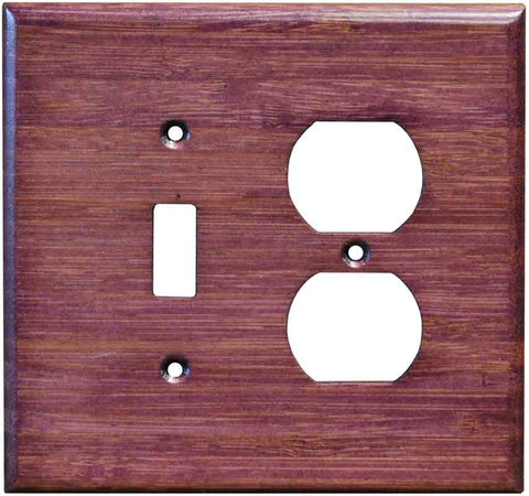 Bamboo Wild Geranium Purple - GFCI Rocker/Duplex Outlet Wall Plates