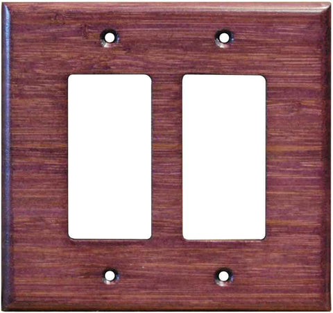 Bamboo Wild Geranium Purple - GFCI Rocker/Duplex Outlet Wall Plates