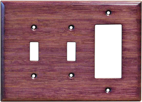 Bamboo Wild Geranium Purple - GFCI Rocker/Duplex Outlet Wall Plates