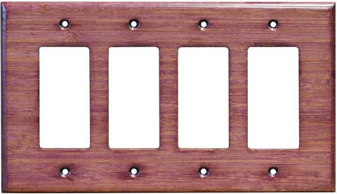 Bamboo Wild Geranium Purple - GFCI Rocker/Duplex Outlet Wall Plates