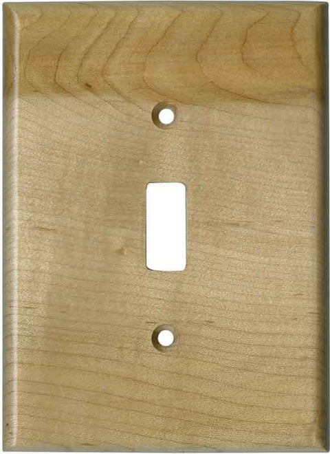 Birdseye Maple Satin Lacquer - Combination 1 Toggle/Outlet Cover Plates