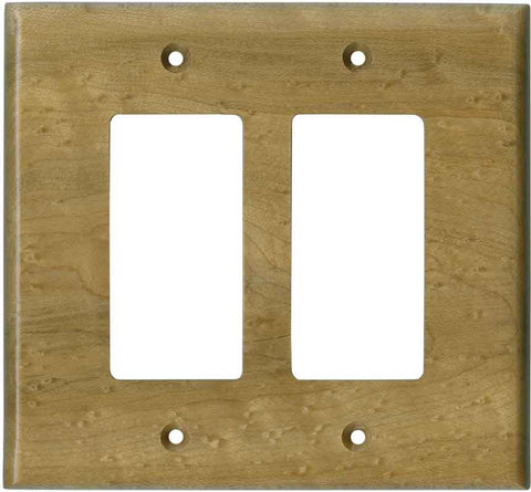 Birdseye Maple Satin Lacquer - Combination 1 Toggle/Outlet Cover Plates