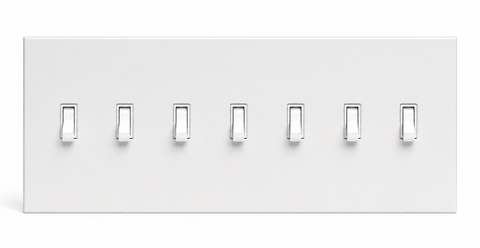 CleanPlate White - 7 Toggle
