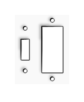 Baroque Antique Brass Toggle - GFCI Rocker Wallplate Covers