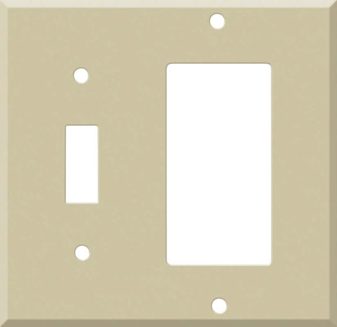 Corian Sand - Combination 1 Toggle/Rocker Switch Covers