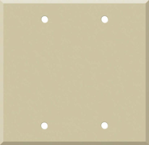 Corian Sand - Double Blank Wallplate Covers