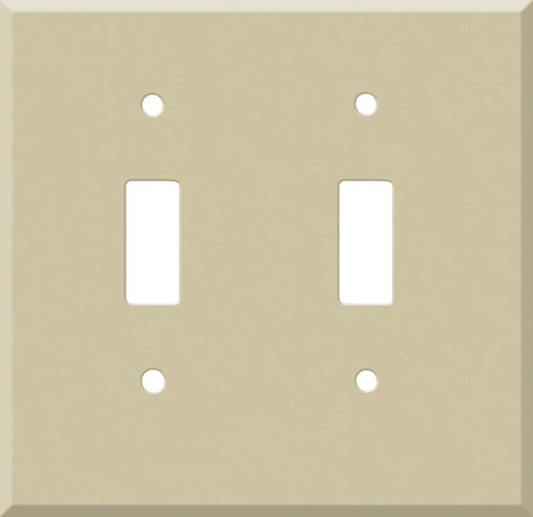 Corian Sand - Double Toggle Switch Plates