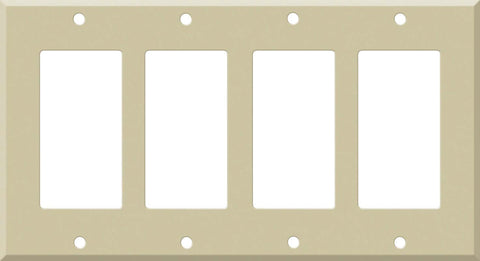 Corian Sand - 4 Rocker GFCI Decora Switch Plates