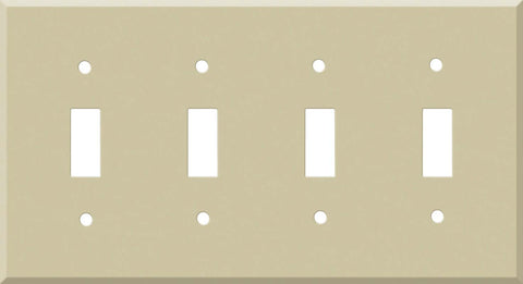 Corian Sand - 4 Toggle Light Switch Covers