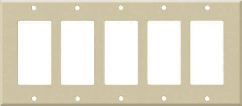 Corian Sand - 5 GFCI Rocker Decora Switch Covers