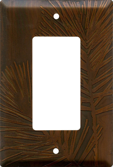 Pine Antique Copper - 1 Toggle Switch Plates