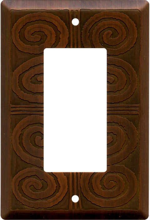 Morocco Antique Copper - 1 Toggle Switch Plates