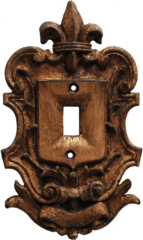 Fleur de Lis Renaissance - Single Toggle Switch Plates