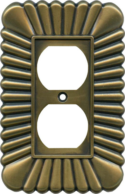 French Tassel Antique Brass - Combination 1 Toggle/Rocker Switch Covers