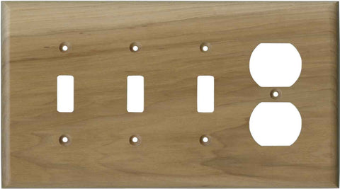 Hickory Unfinished - Single Toggle Switch Plates