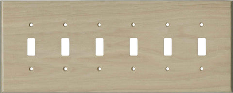 Hickory Unfinished - Single Toggle Switch Plates