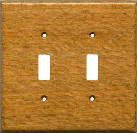 Lacewood Satin Lacquer 6 GFCI Rocker Decora Switch Covers