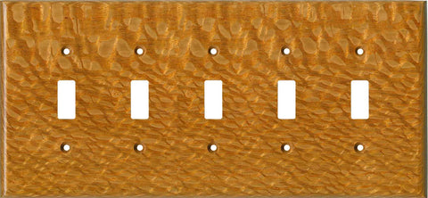 Lacewood Satin Lacquer 6 GFCI Rocker Decora Switch Covers