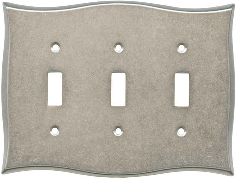 Brainerd Lylah Vintage Nickel - Combination 1 Toggle/Rocker Switch Covers