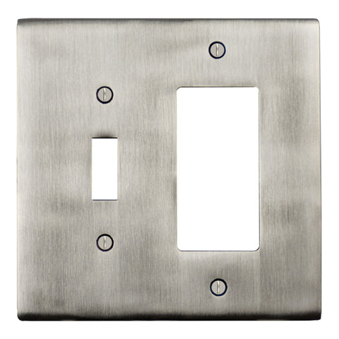 Modern Antique Wall Plates with Stainless Steel Finish
