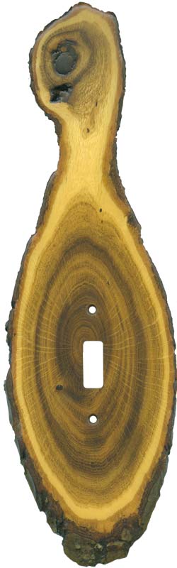 Oak Slice - GFCI Rocker/Duplex Outlet Wall Plates
