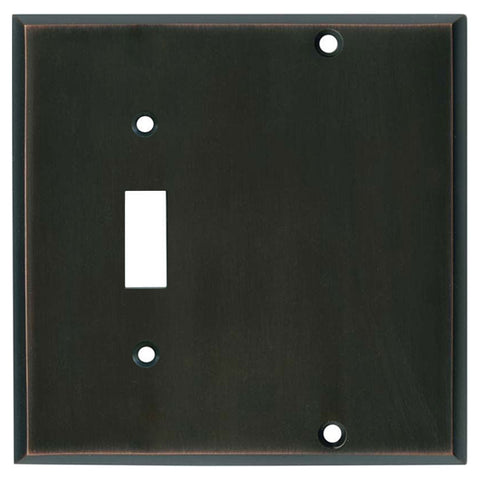 Oil Rubbed Bronze - 1 Toggle/Blank Switch Covers