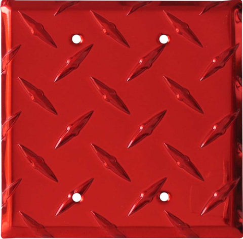 Polished Diamond Plate Tread Red