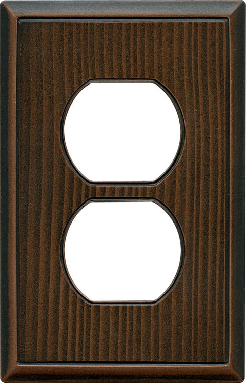 Wood Grain Oil Rubbed Bronze Cast Metal Magnetic