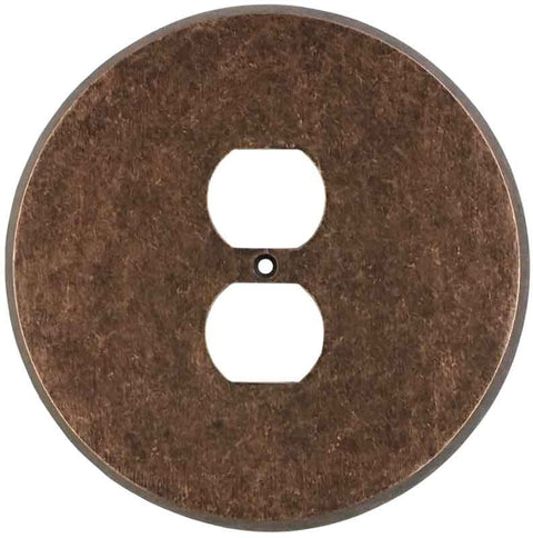 Round Mottled Antique Copper