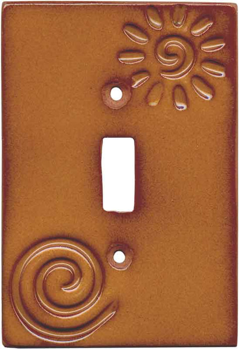 Stamped Swirl - Double Toggle Switch Plates