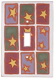 Stars Tac Toe - Cable Wall Plates
