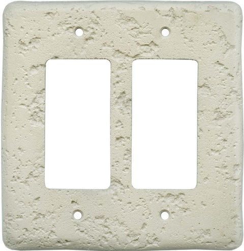 Stonique Cappuccino - 2 Toggle/1 GFCI Rocker Switchplates
