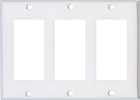 White Enamel - Cable Wall Plates