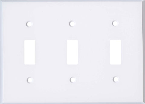 White Enamel - Cable Wall Plates