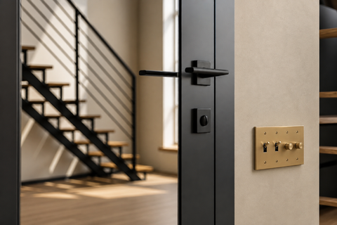 Brass Light Switches: Interior Design Trend