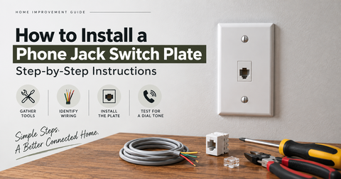 How to install a phone jack switch plate with step-by-step instructions