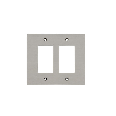 Modern Antique Wall Plates with Satin Nickel Finish