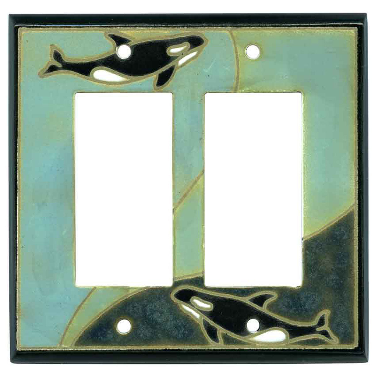 Orca Ceramic Double GFCI Rocker Wallplates - 2 Gang Style – Switch Hits