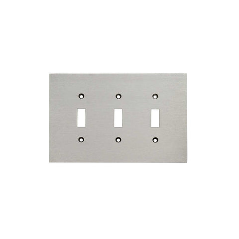 Modern Antique Wall Plates with Satin Nickel Finish