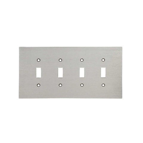 Modern Antique Wall Plates with Satin Nickel Finish