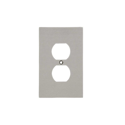 Modern Antique Wall Plates with Satin Nickel Finish