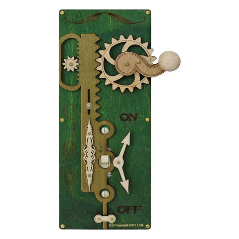 Rack and Pinion Kelly Green - Single Toggle Switch Plates