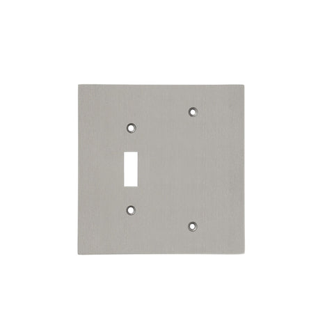 Modern Antique Wall Plates with Satin Nickel Finish