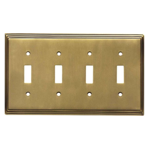 Art Deco Step Antique Brass