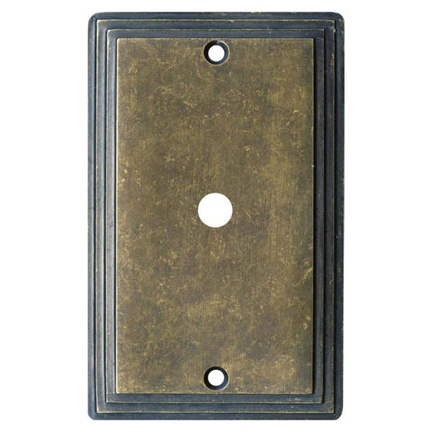 Art Deco Step Mottled Antique Brass